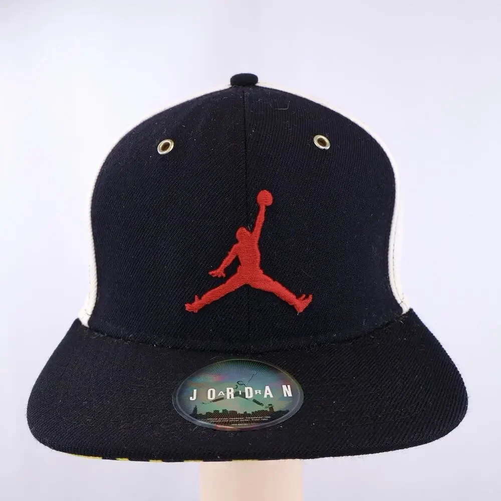Air Jordan Jumpman Hat Snapback Red Black Yellow Zig Zag Pattern One Size
